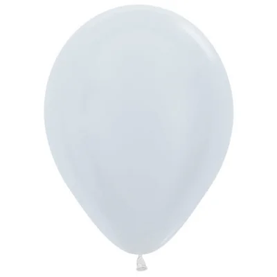 Pearlescent White Latex Balloons (30cm) - Pk 100