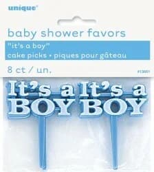 "It's a Boy" Baby Shower Cake Picks