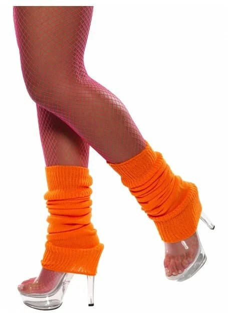 Neon Orange Legwarmers