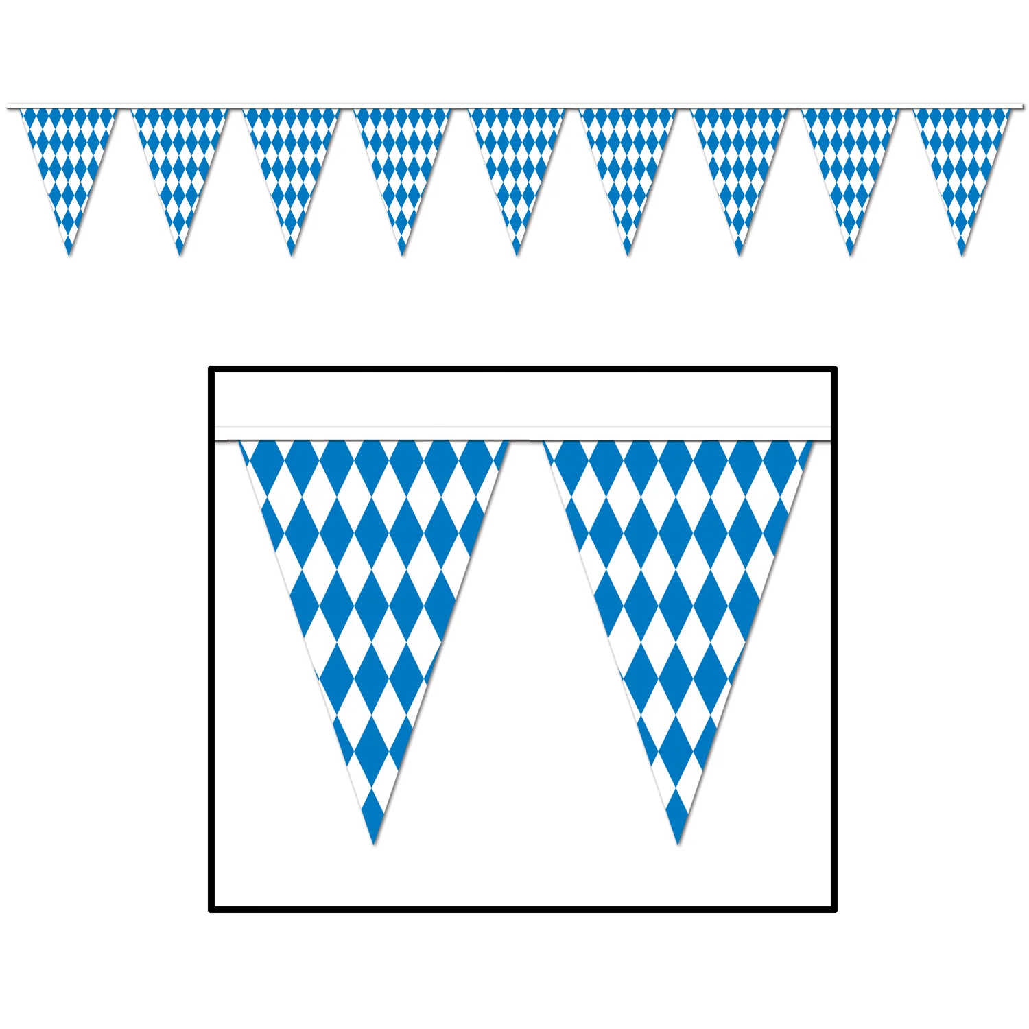Oktoberfest Plastic Pennant Banner (9.14m)