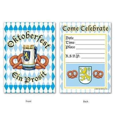 Oktoberfest Invitations - Pk 8**