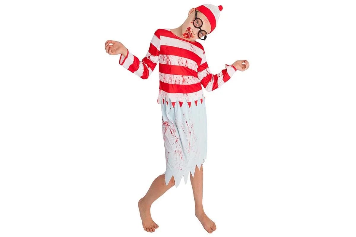 Girl's Zombie Where's Wally Costume