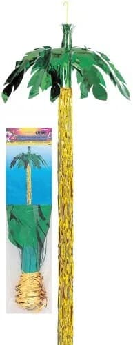 Green & Gold Foil Palm Tree Decoration (243 cm)