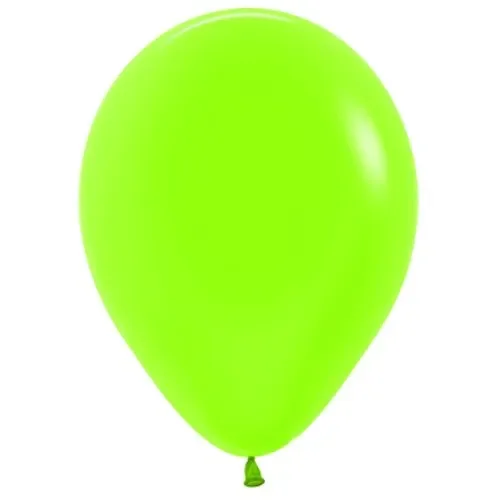 5" Neon Green Balloons - Pk 100