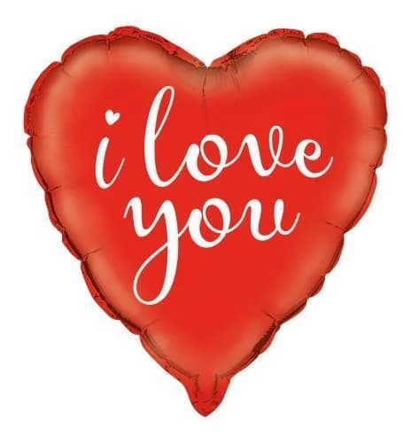 18" I Love You Heart Foil