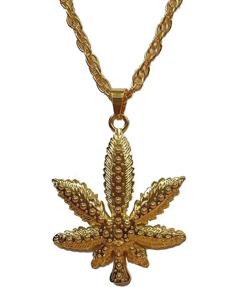 Hemp Heavy Metal Gold Necklace