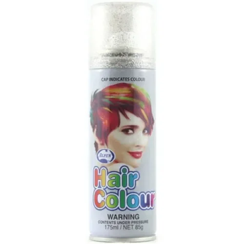 HAIRSPRAY 175ML GLITTER SILVER