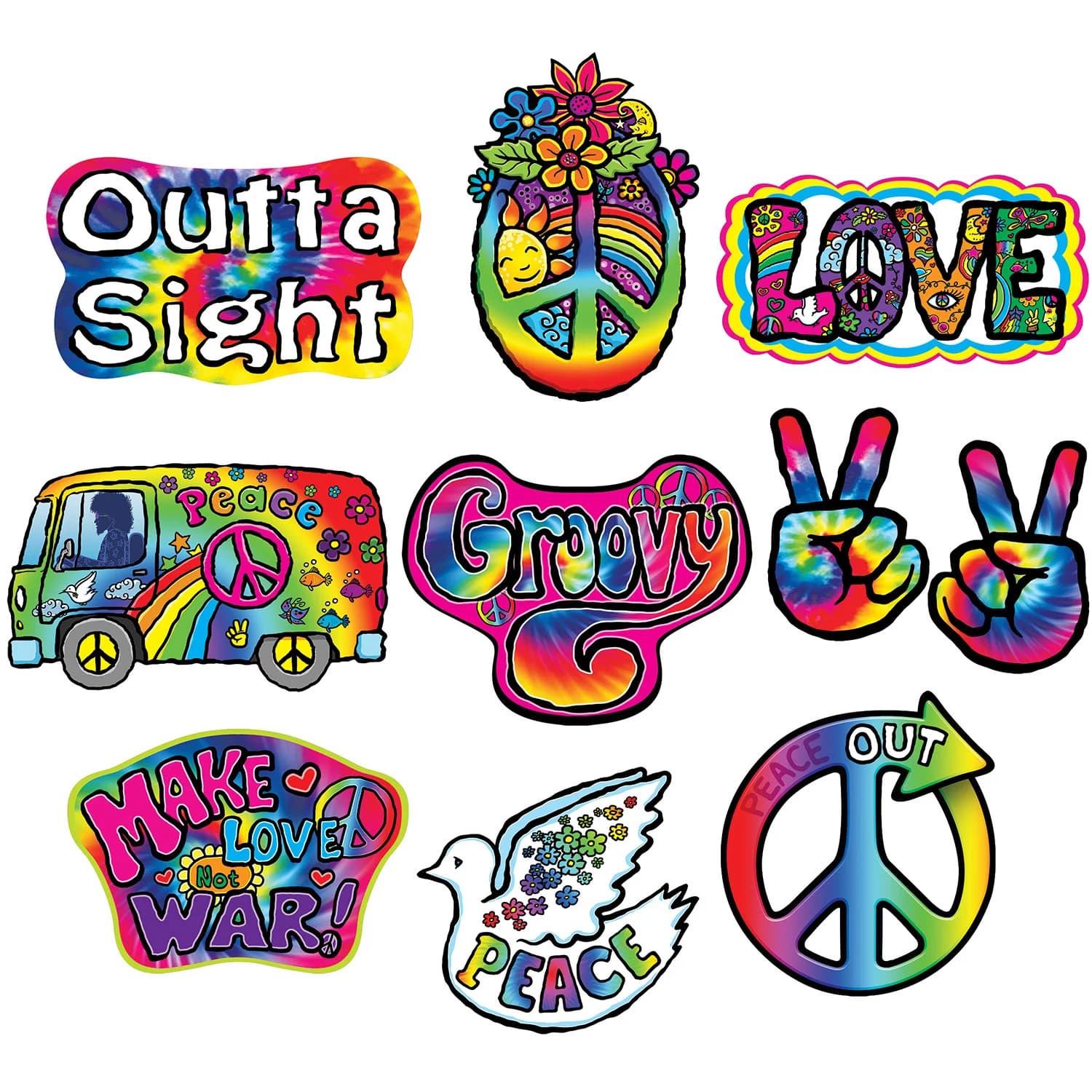 60's Cutouts - Pk 10**
