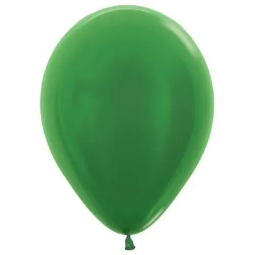 Metallic Green Decrotex Balloons (12cm) - Pk 100