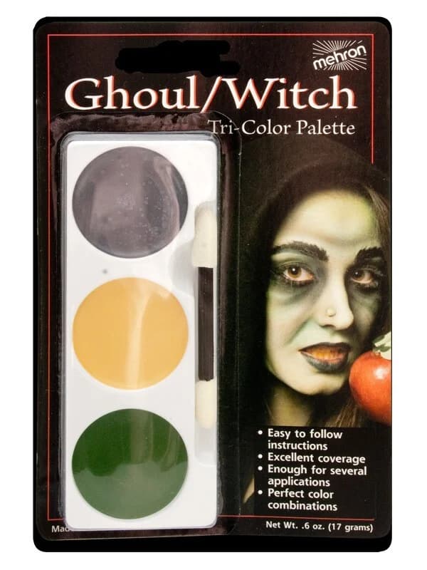 Mehron Tri-Colour Ghoul/Witch Makeup Palette