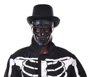 Adults Black Skull Face Mask