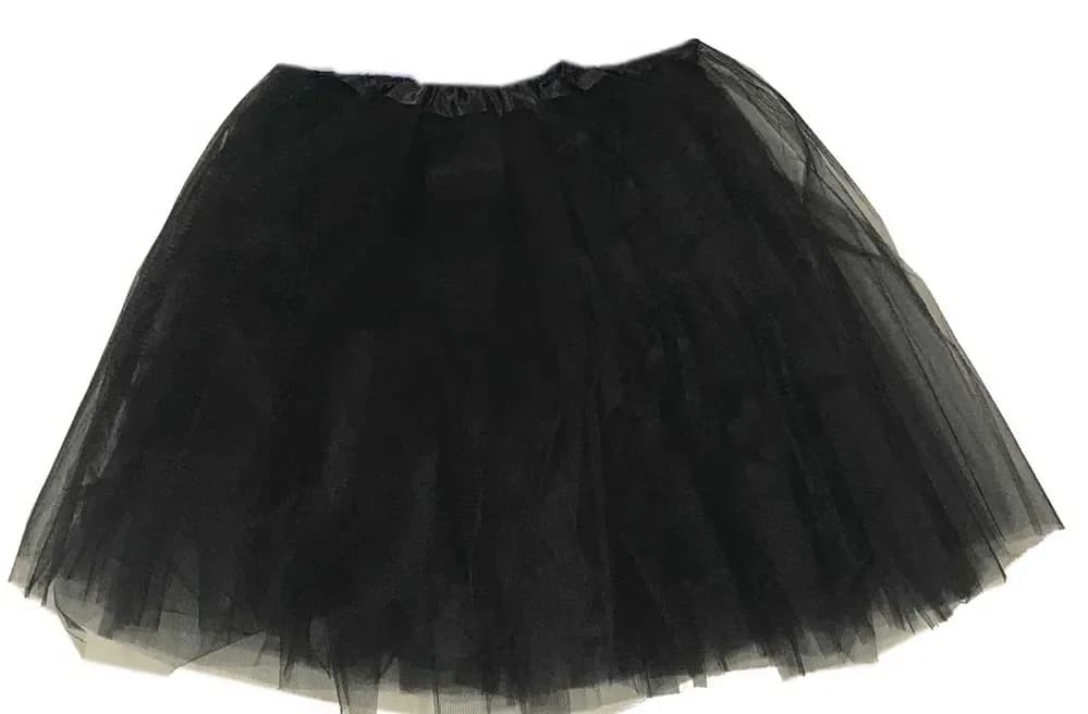 Adult's Black Layered Tutu Skirt (40cm)