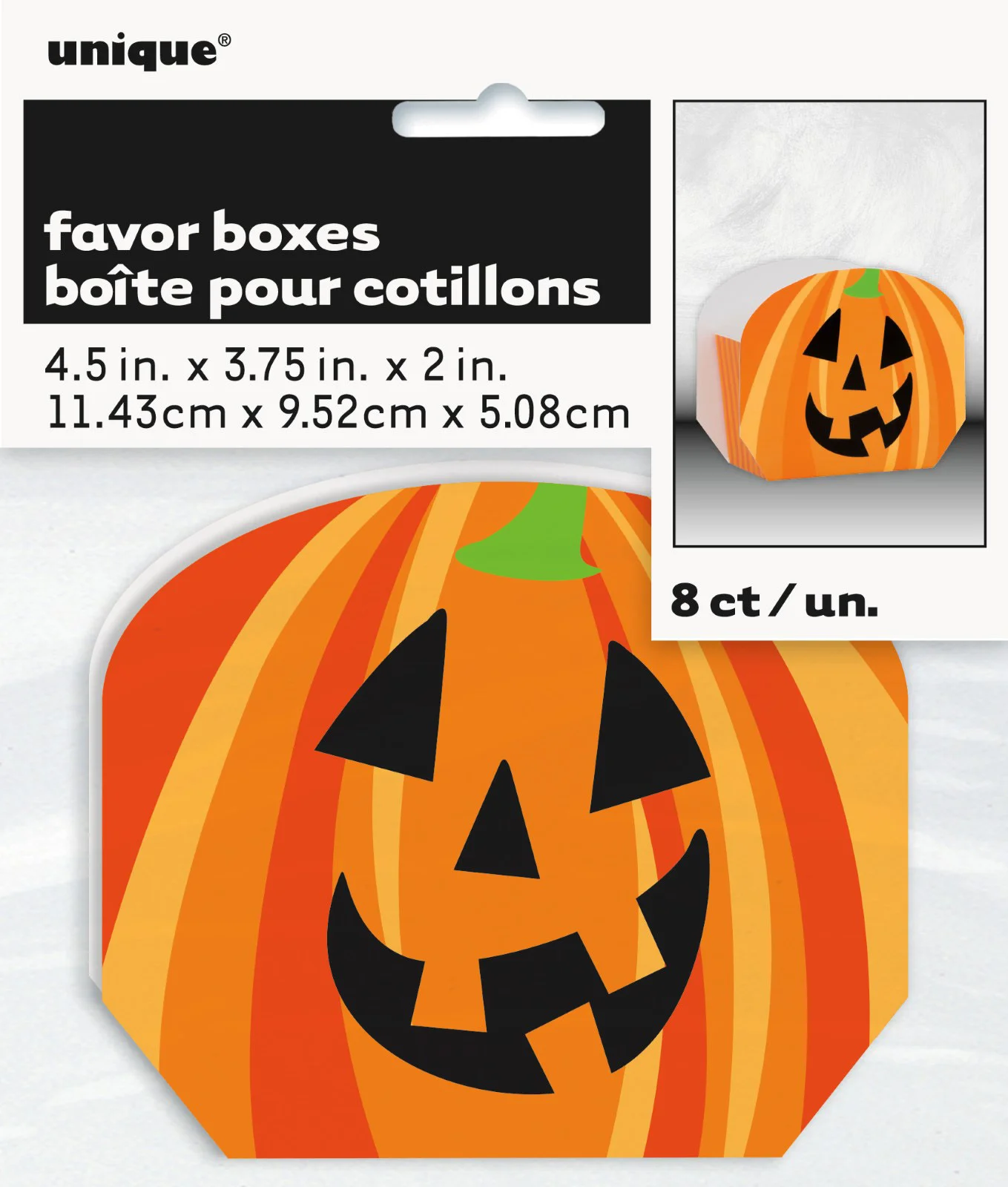 Halloween Pumpkin Treat Boxes - Pk 8
