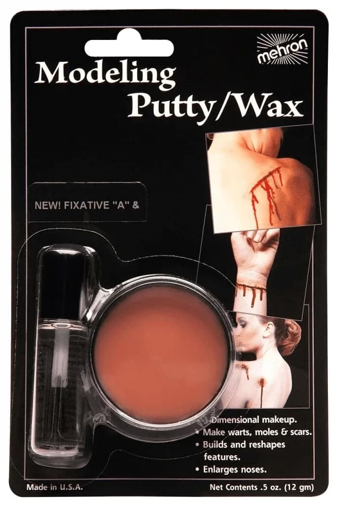 Mehron Modelling Wax Putty & Fixative A (12g)