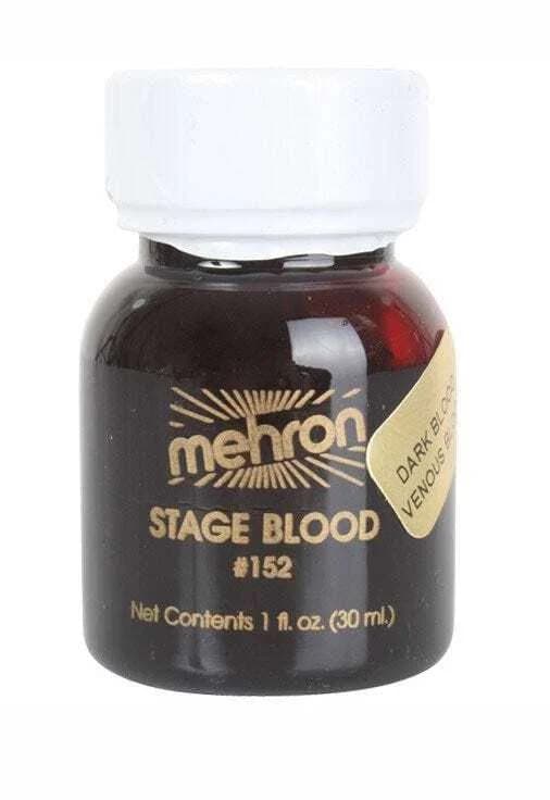 Mehron Dark Venous Stage Blood & Brush (30ml)