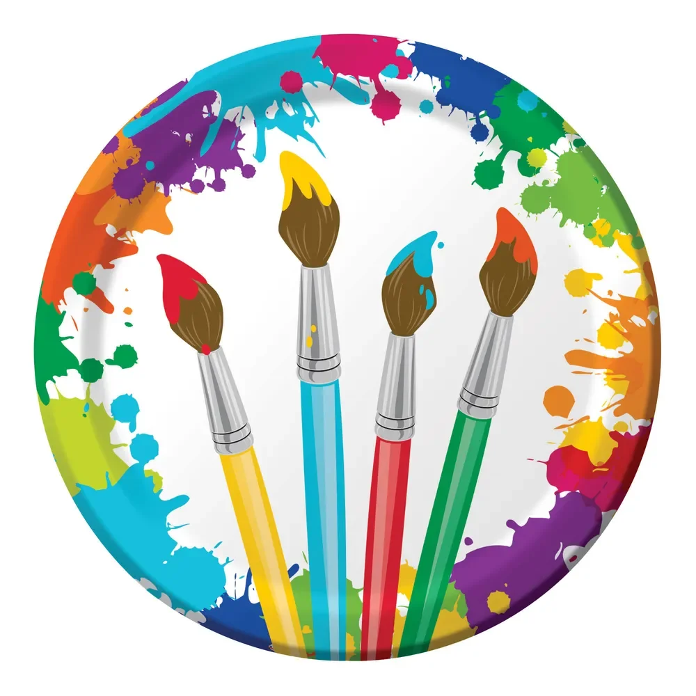 Art Party 22cm Paper Plates - Pk 8*