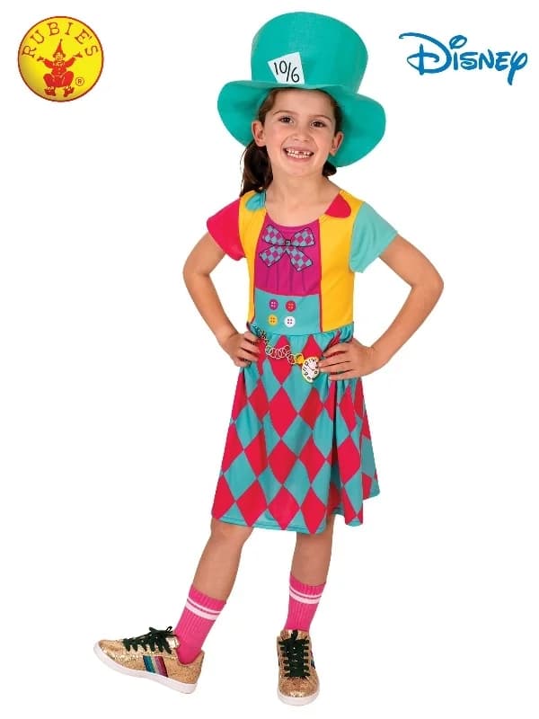 Girls Classic Mad Hatter Costume - 4-6 Years
