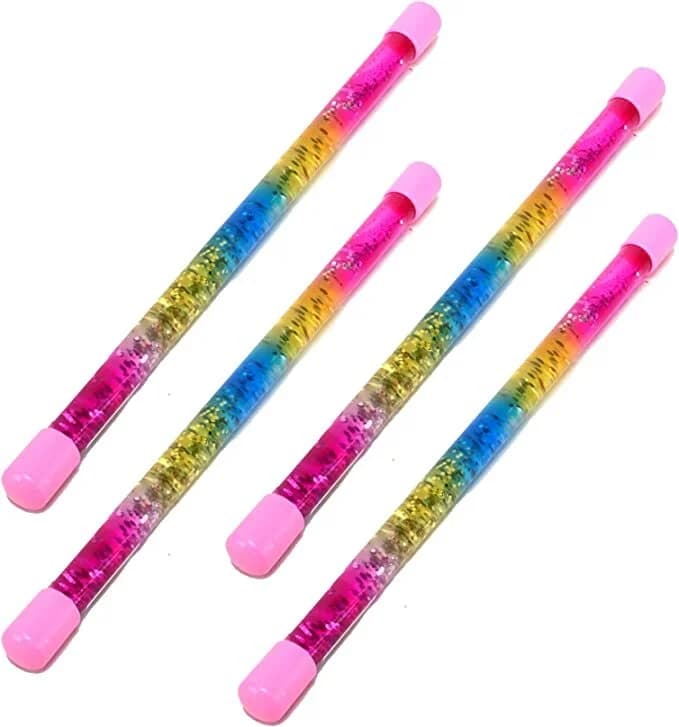 Rainbow Glitter Cheerleader Baton (31cm)