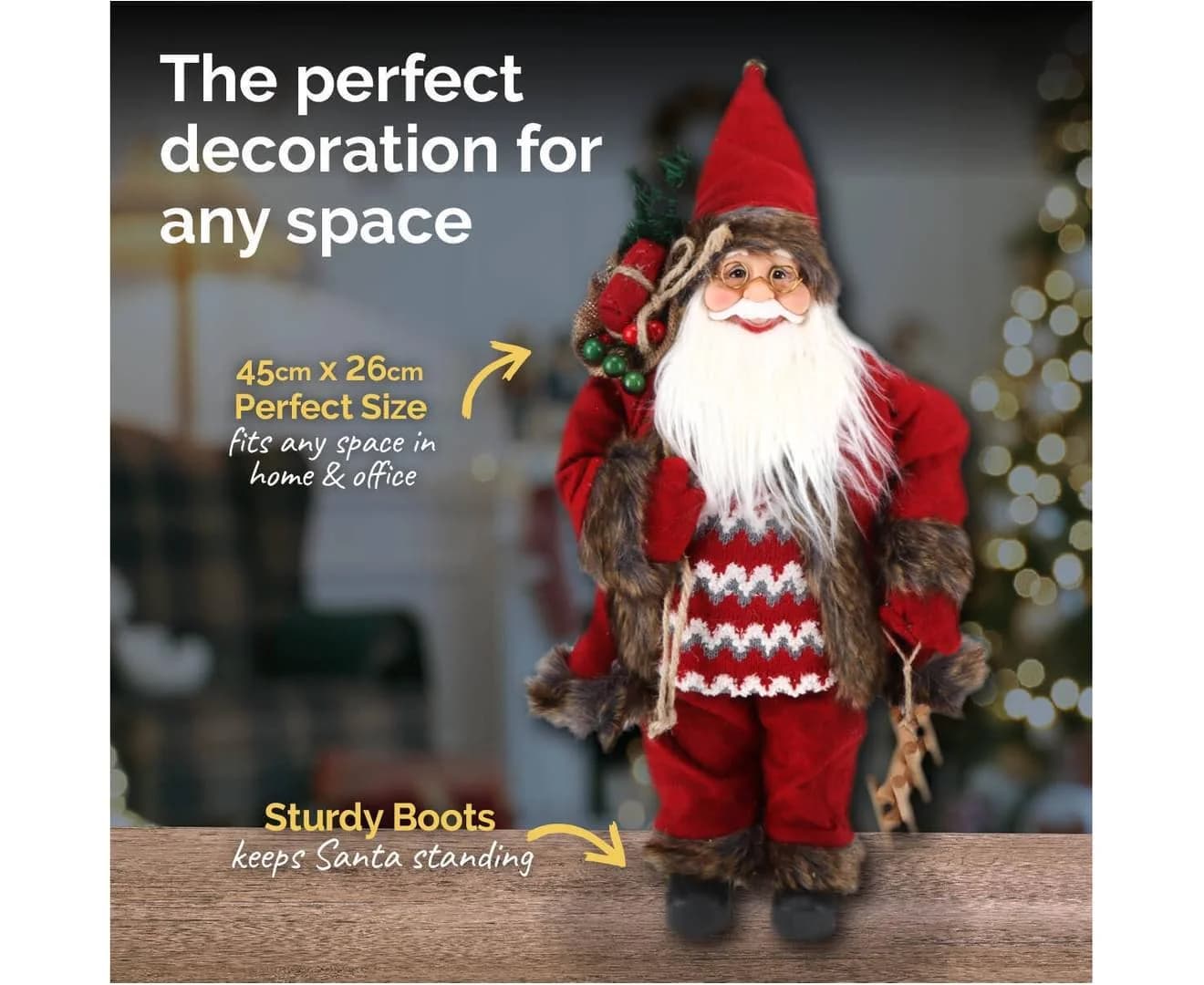 Christmas Winter Santa Figurine (45cm)