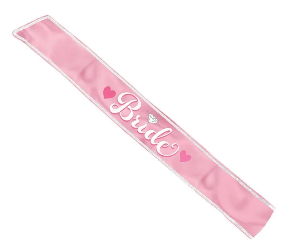 Elegant 'Bride' Pink Sash