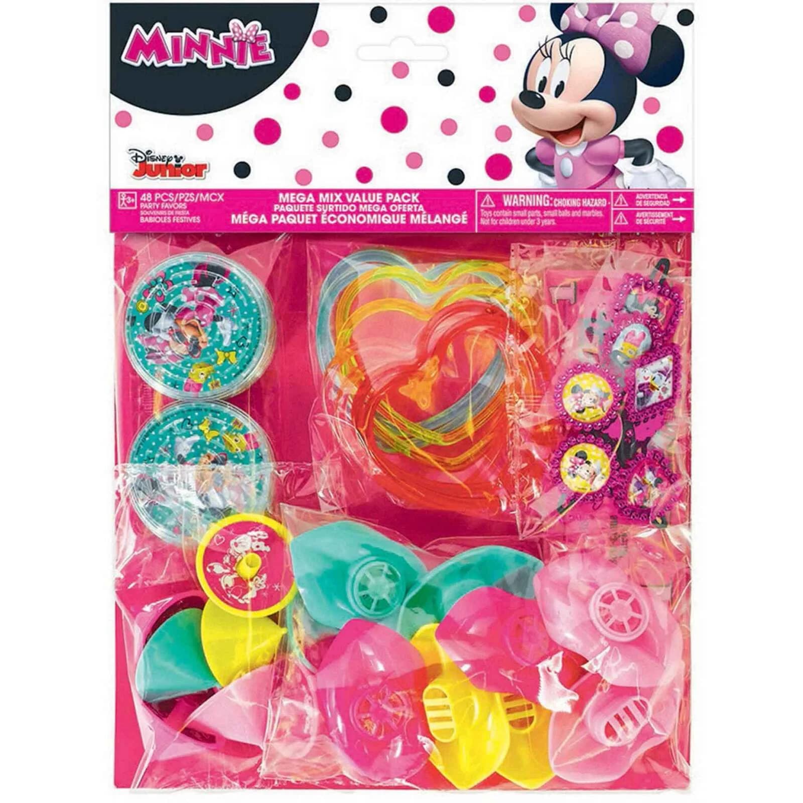 Minnie Mouse Happy Helpers Mega Mix Favors Value Pack Pk 48