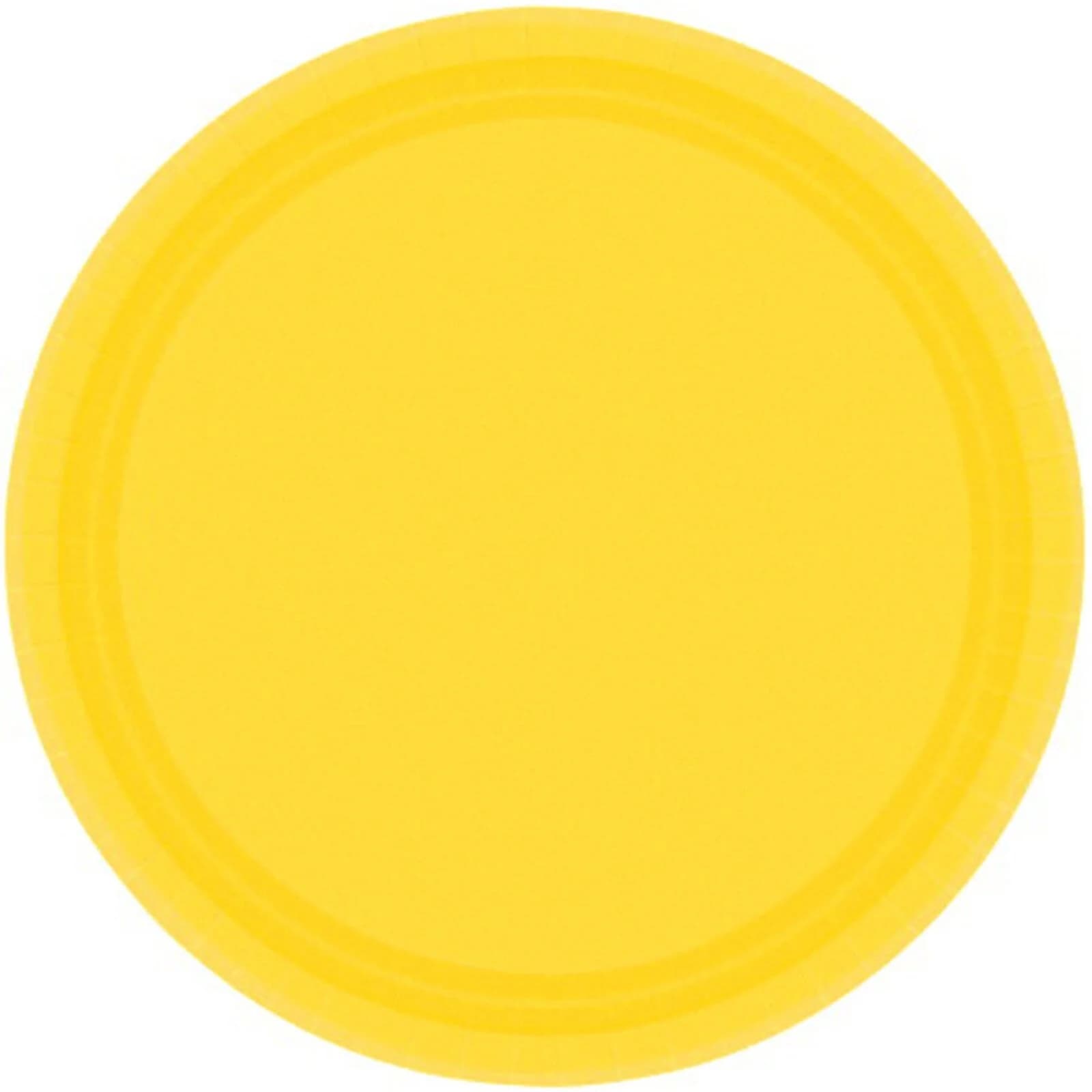 Paper Plates 23cm Round 20CT - Yellow Sunshine Pk 20