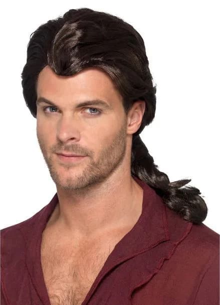 Brown Ponytail Pirate Wig