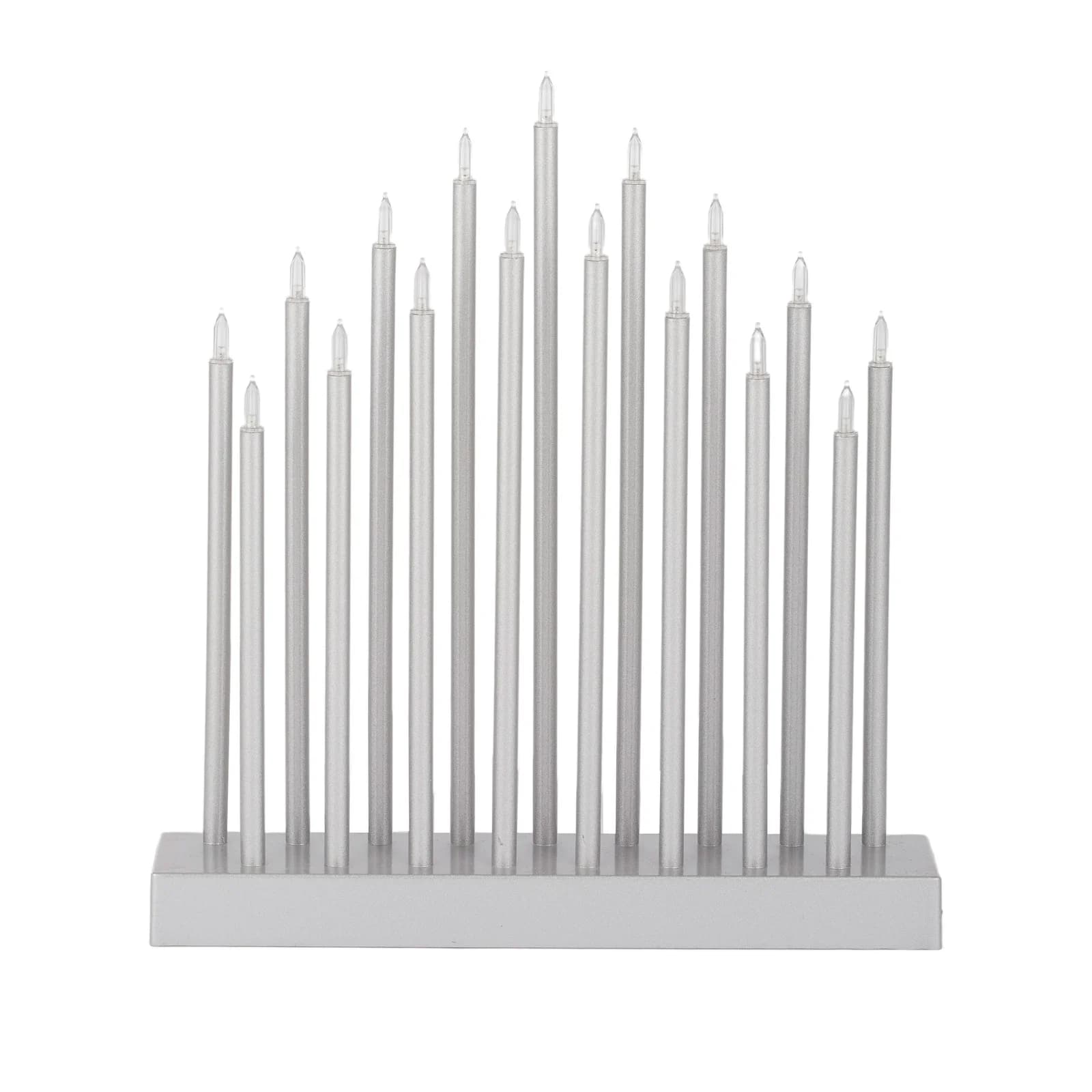 LED Silver Candles Decoration (26x6x29cm)
