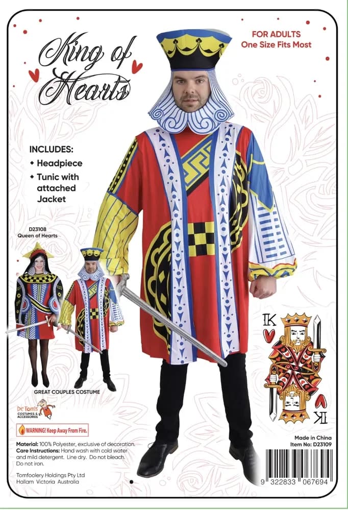Adults King of Hearts Costume