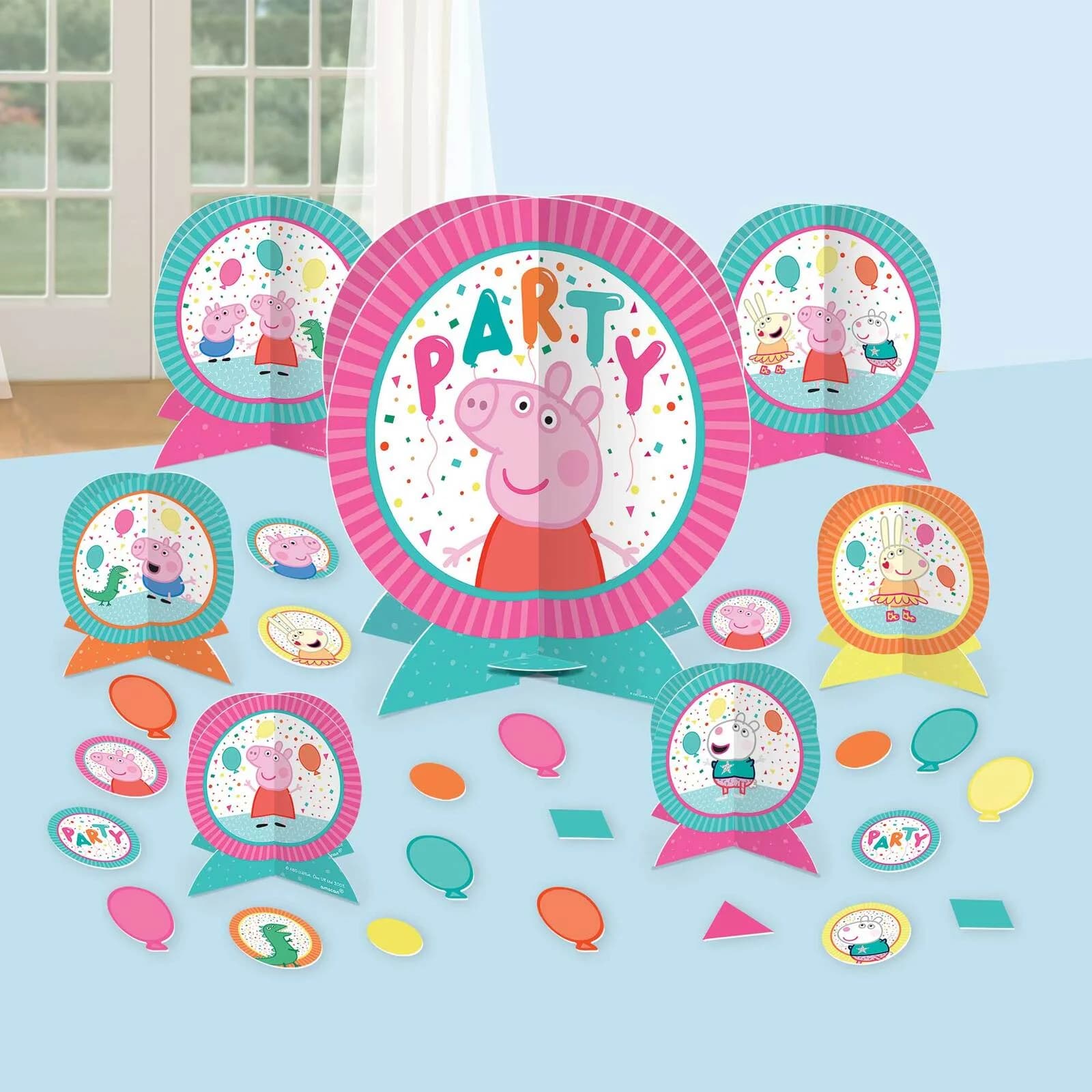 Peppa Pig Party Table Decorating Kit - Pk 27