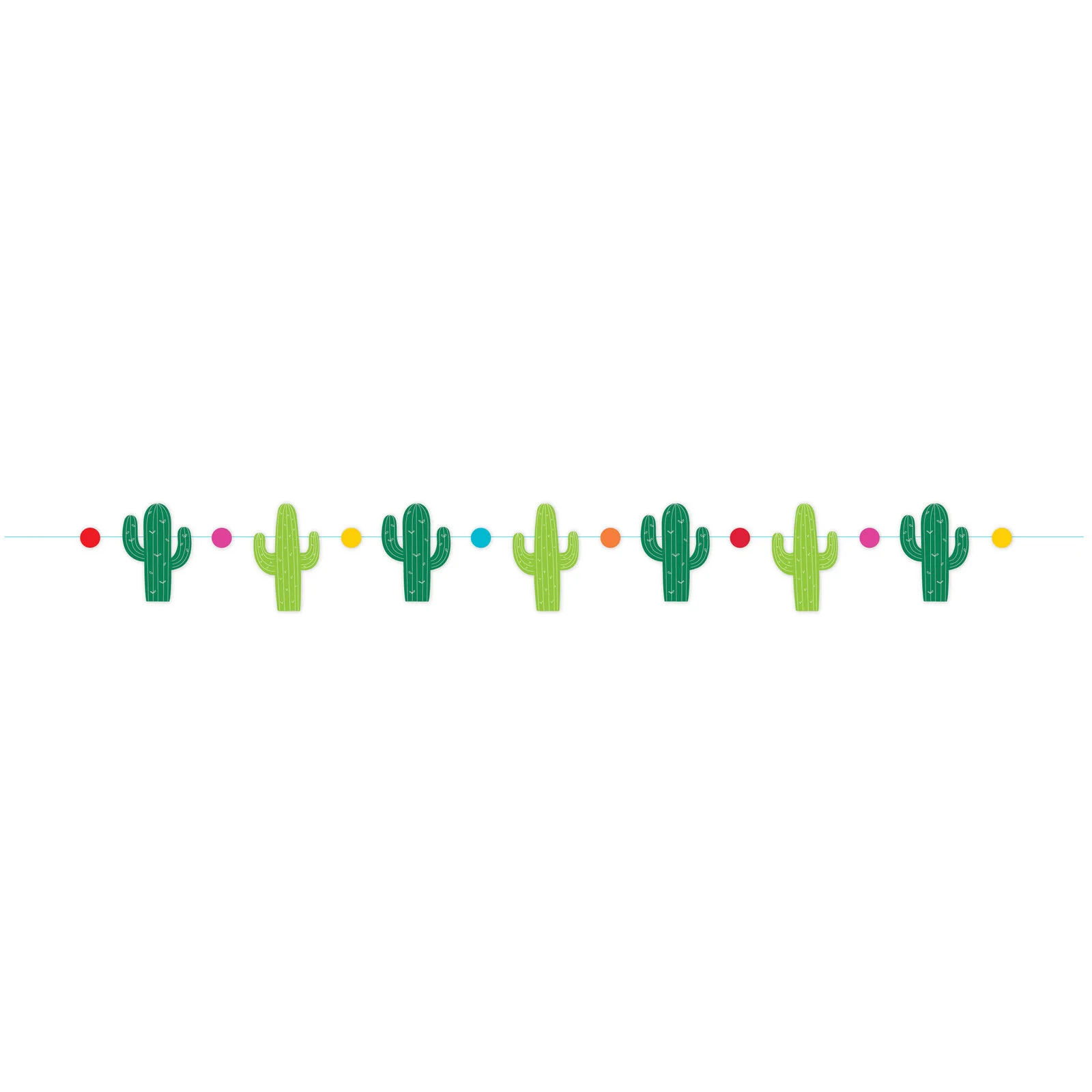 Fiesta Cactus Cutouts Banner (1.2M)