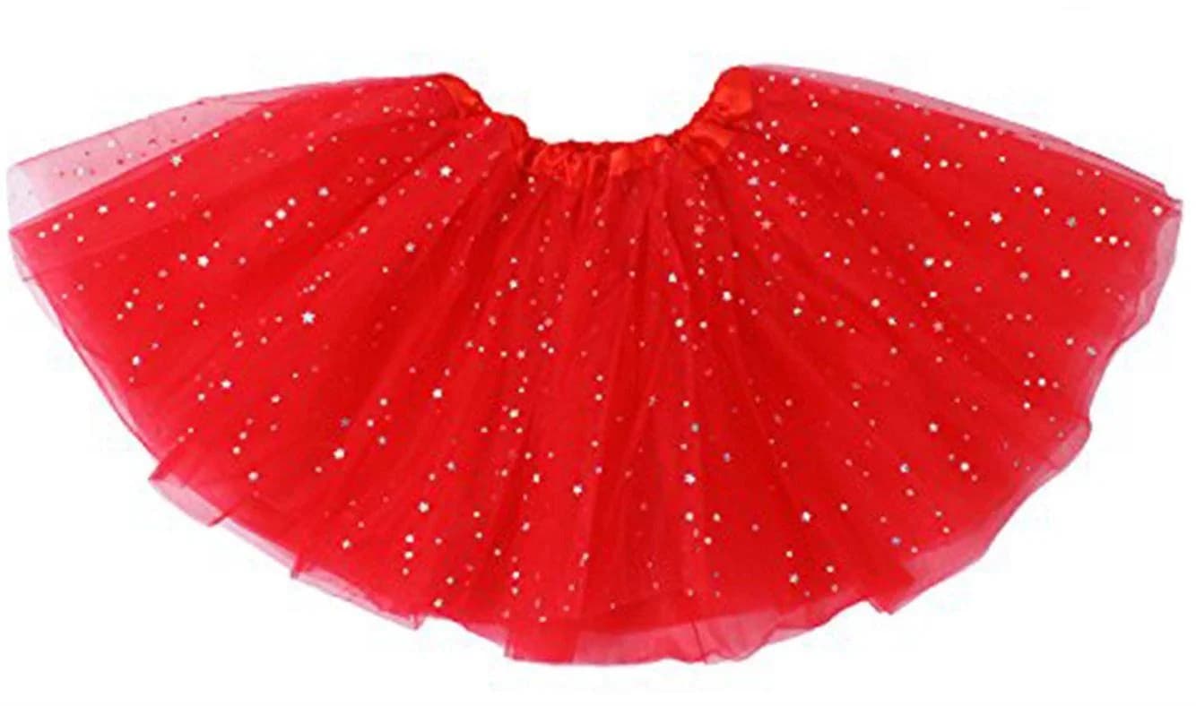 Glittery Red 4ply tutu (40cm)