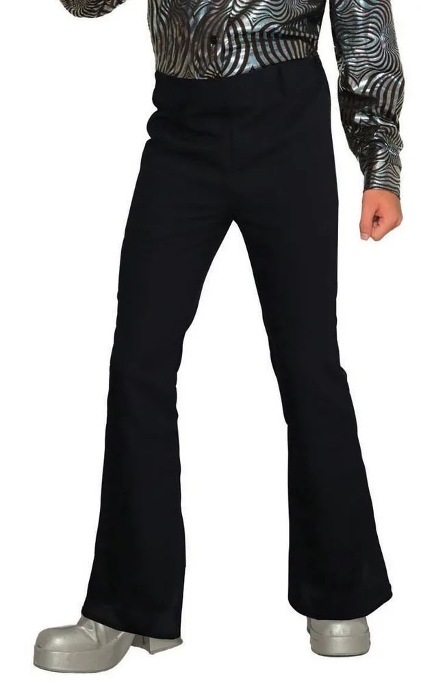 Adults Black Disco Bell Bottoms Costume