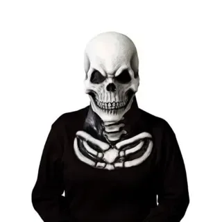 Skeleton Mask with Chest Piece - Vinyl