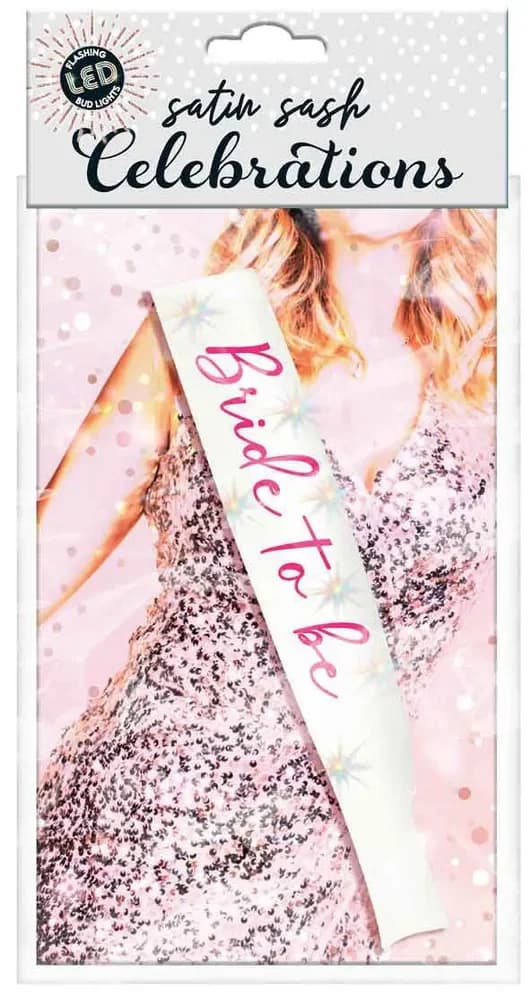 Bride To Be Sash - Flashing LED