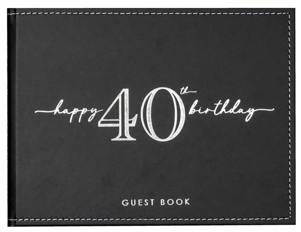 40th Birthday Guest Book