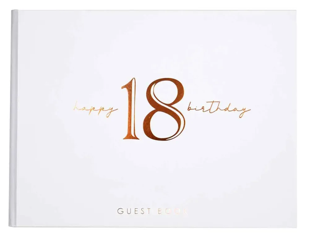 18th Rose Gold Guest Book