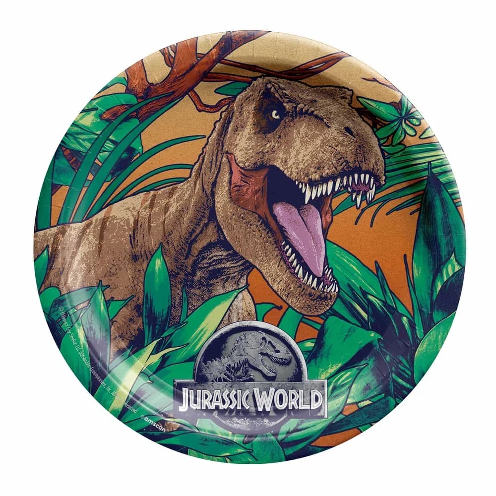 Jurassic Paper Plates (23cm) – Pk 8