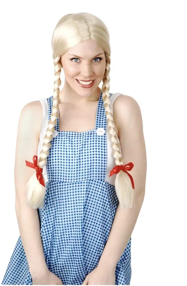Inga Plaits Blonde Wig - Adults