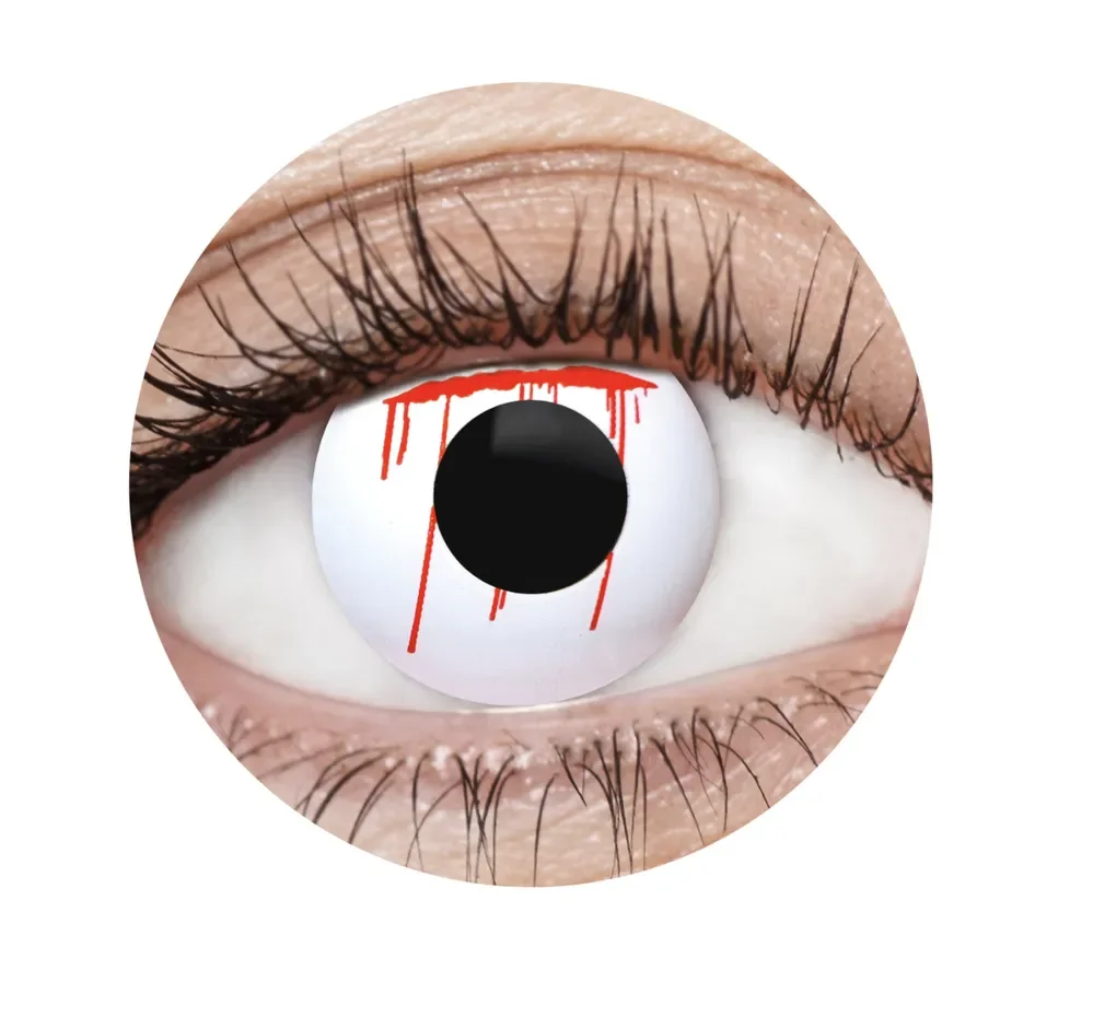 White Slash Contact Lenses