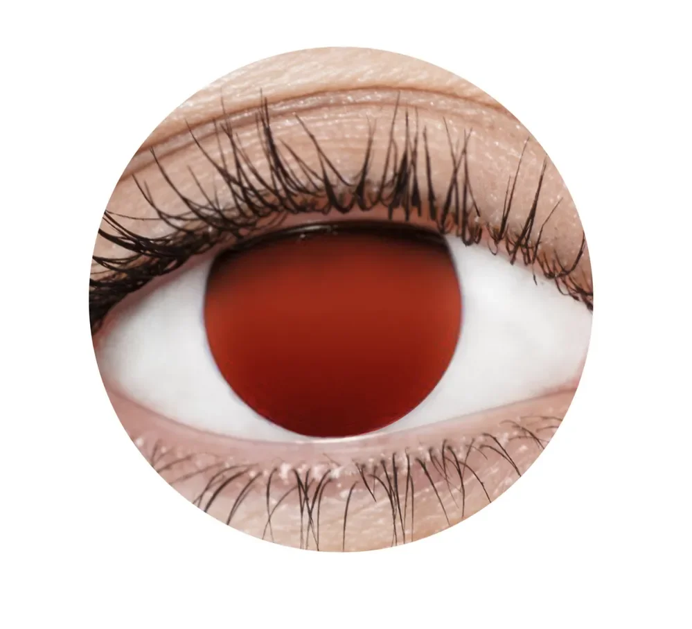 Blind Red Contact Lenses
