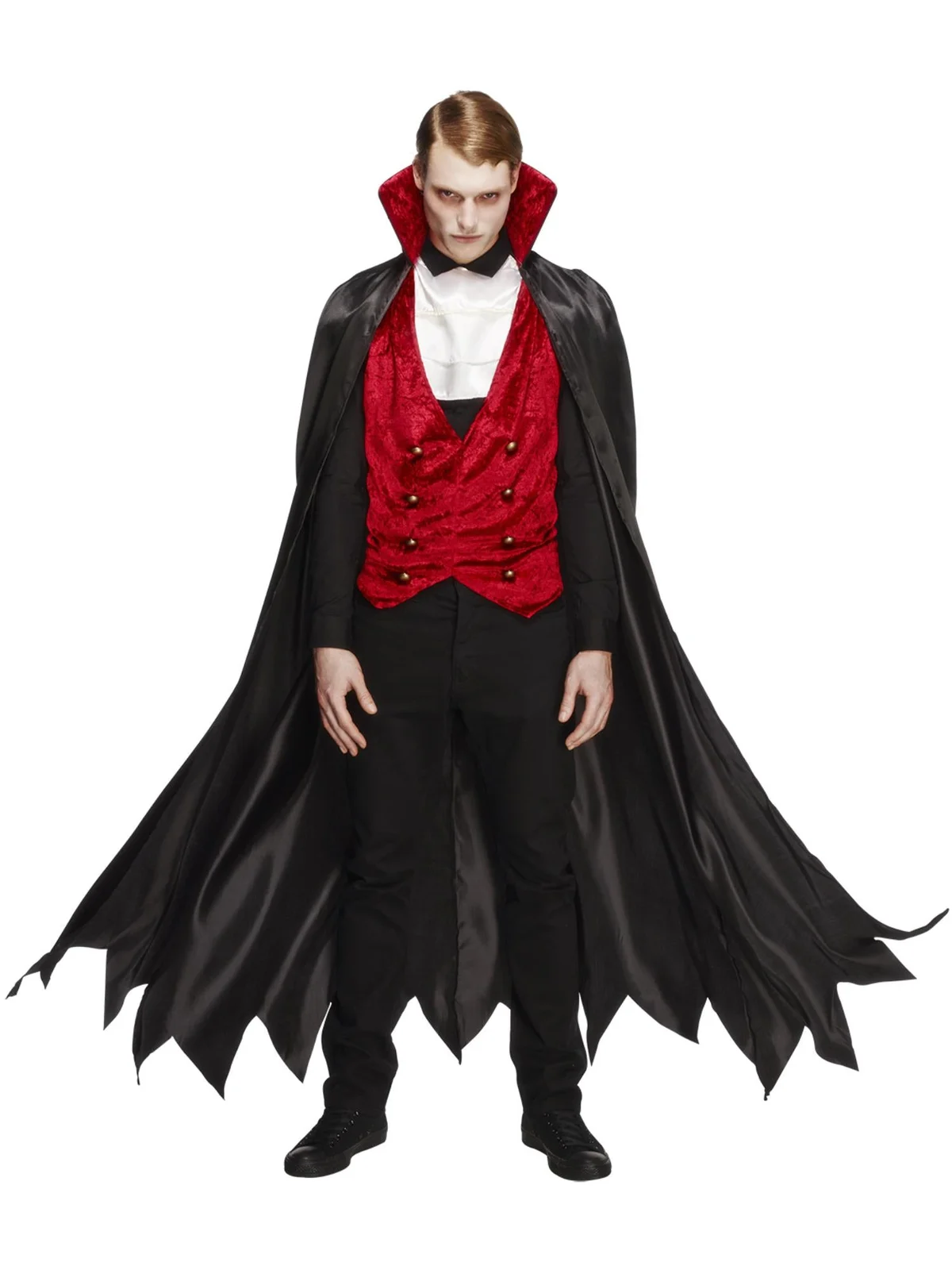 Adults Vampire Cape & Waistcoat Costume