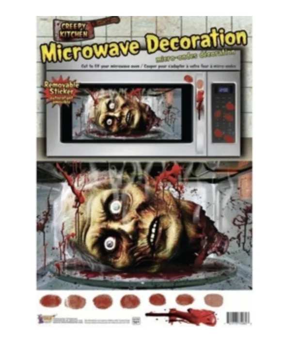 Creepy Kitchen Microwave Sticker