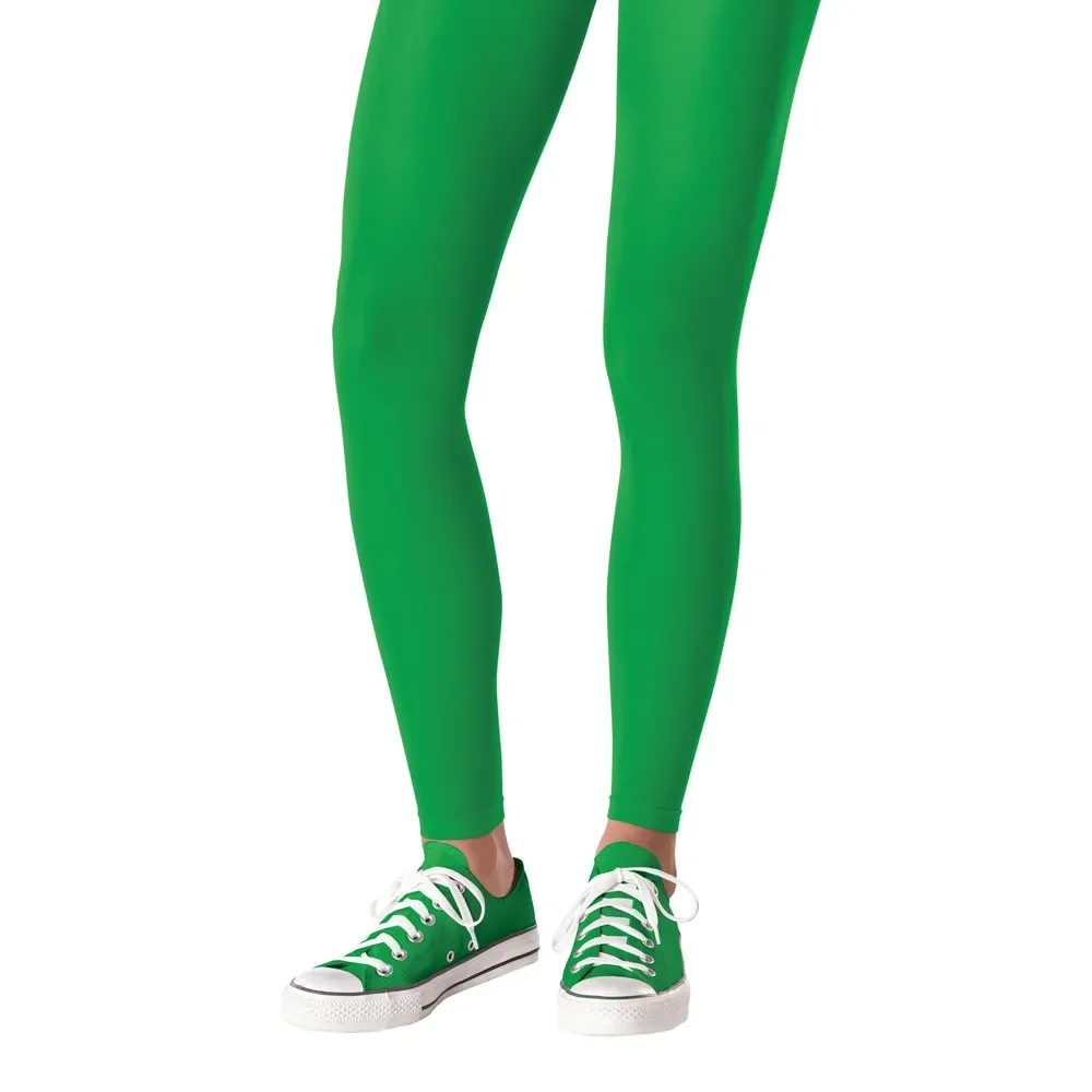 Green Footless Tights – 14+