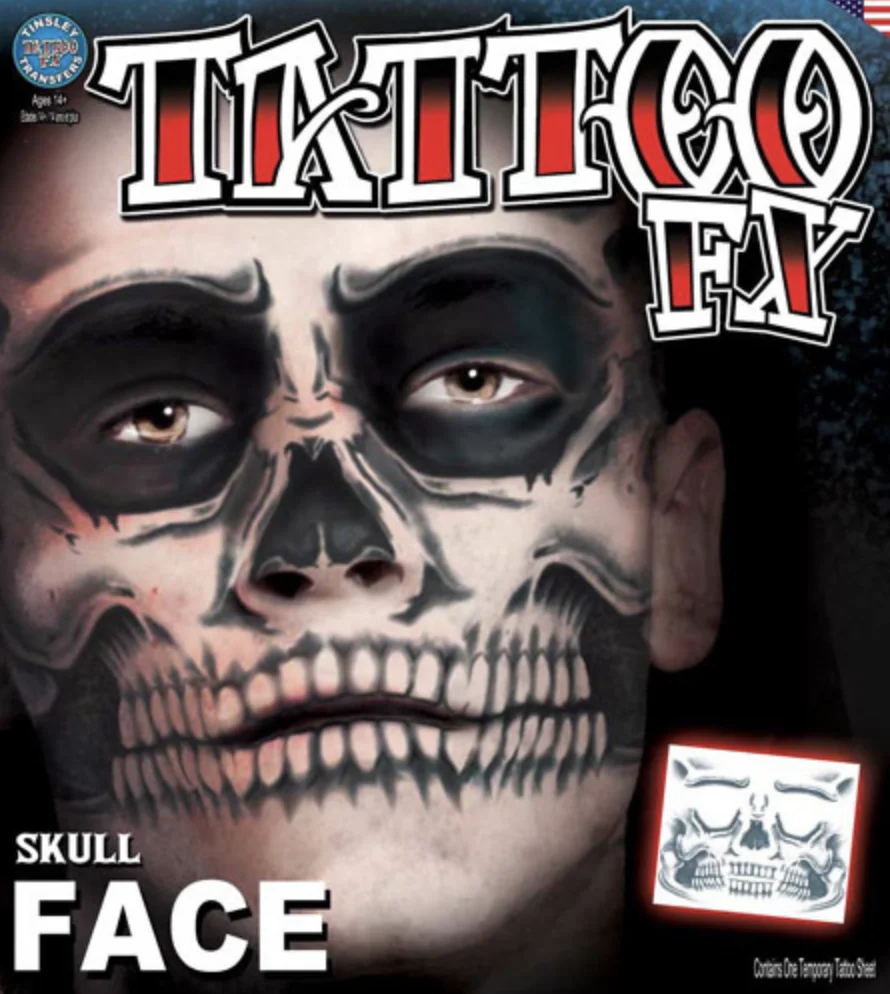 Skull Face Tattoo