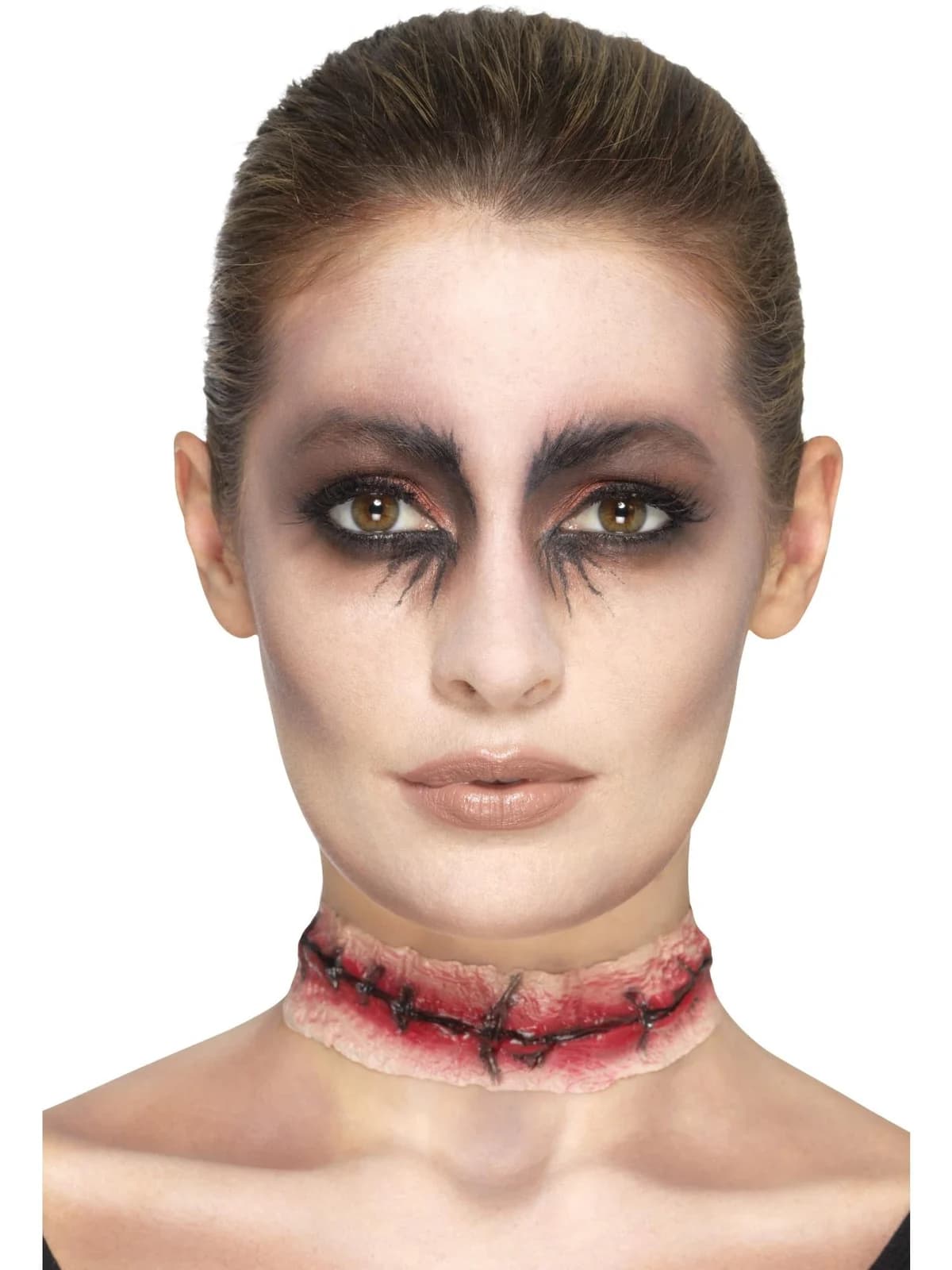 Latex Stitched Neck Scar Prosthetic with Adhesive