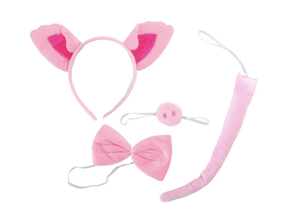 Pig Costume - 4 Piece Set