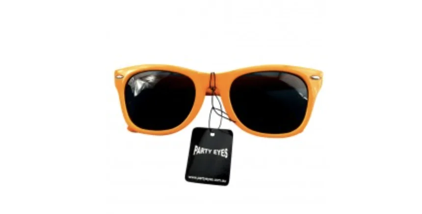 80s Orange Party Glasses – Orange