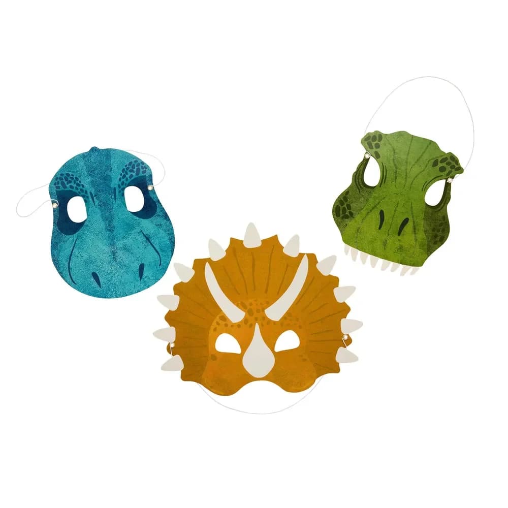 Dinosaur Party Masks – Kids 6 Pack