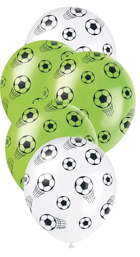 Soccer Ball Pearl 30cm Latex Balloons 5 Pack